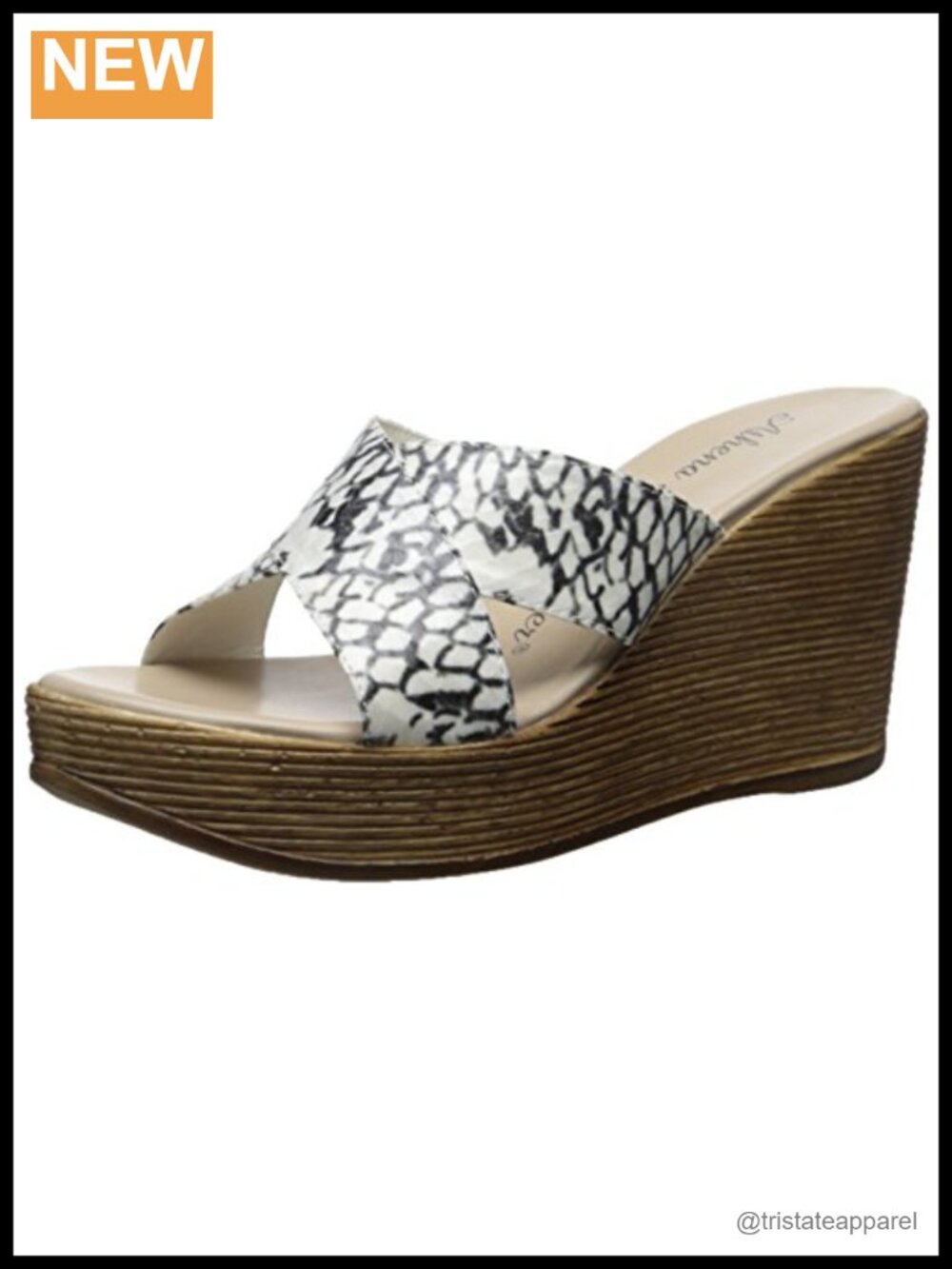 Wedge Sandal with Cushioned Footbed and Ankle Strap